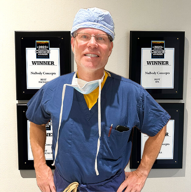 nubody concepts plastic surgeon dr. john Rosdeutscher was voted Nashville's best cosmetic/plastic surgeon 7 times since 2020
