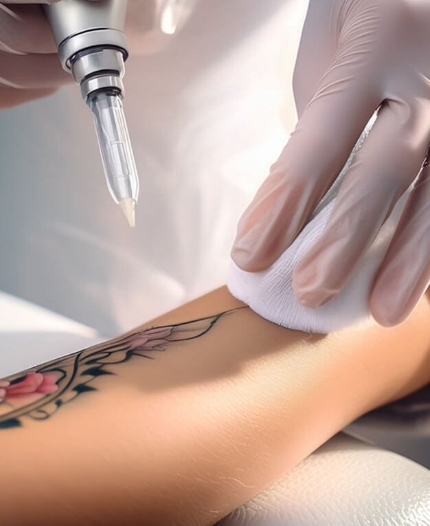 woman arm tattoo removal at NuBody Concepts