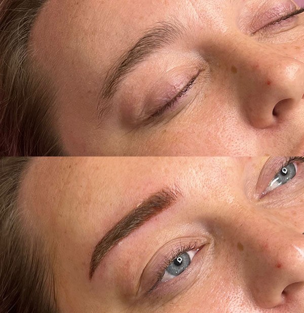 permanent makeup powder ombre brows by NuBody Concepts Cosmetic Surgery & Medspa in Germantown (Memphis, TN)